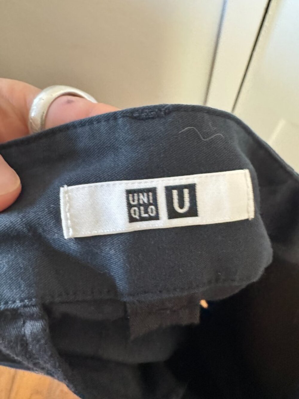 Uniqlo U Flared Maxi Black Skirt 100% Cotton - Size 10 - Picture 9 of 11